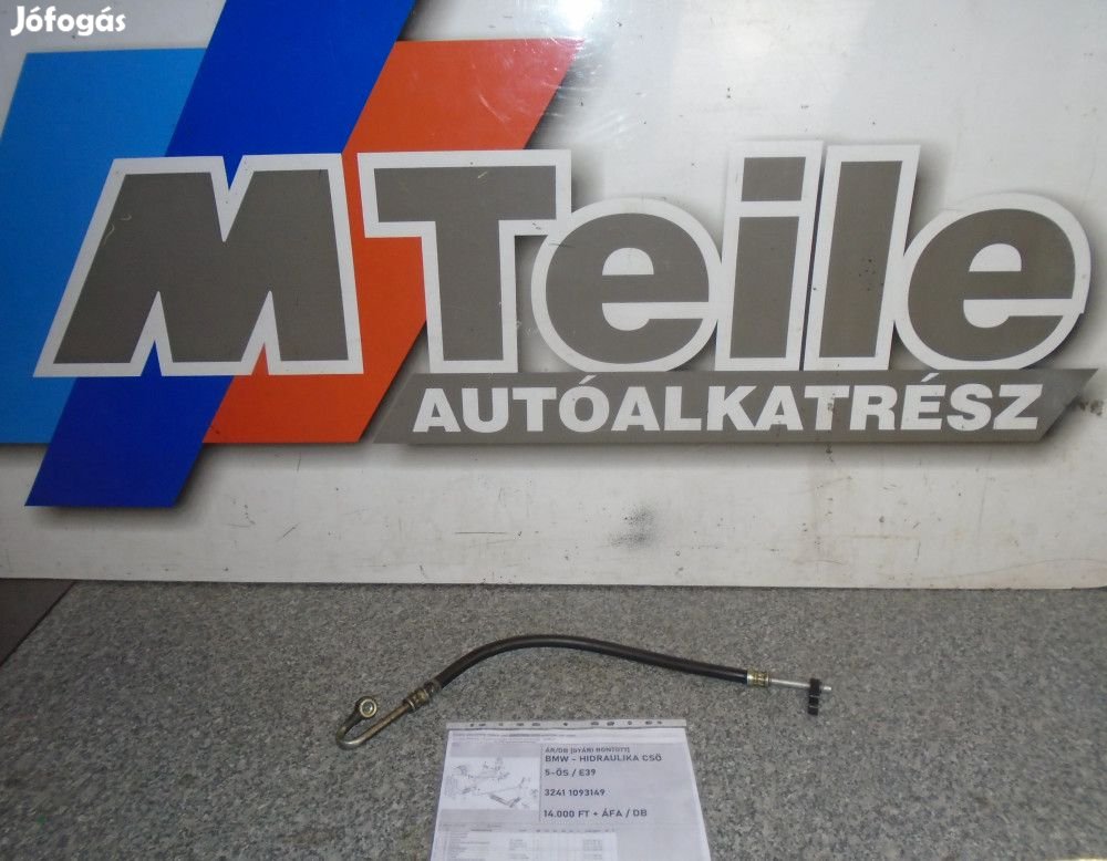 ÁR/DB! [GYÁRI BONTOTT] BMW - HIDRAULIKA CSŐ - 5-ÖS / E39 - 3241109314